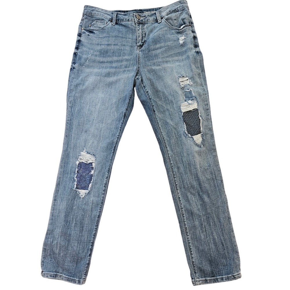 Laurie Felt Classic Underpatch Weekender‎ Jeans Vital Stretch Distressed